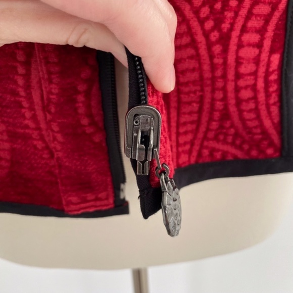 Trimdin Reversible Firenze Collection Scarlet Jacket Small - Picture 10 of 16